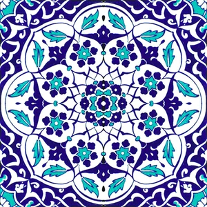 Armada Çini 20x20 Cm Ac 92 Osmanlı Mavi Beyaz Kütahya Çini Karo