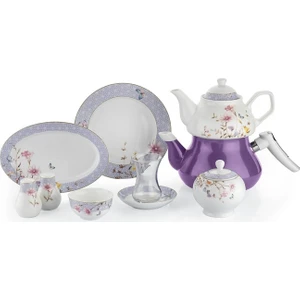 In-Glaze Brillant 31 Parça 6 Kişilik Porselen Kahvaltı Takımı