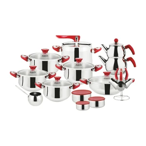 Aldente 27 Parça Çelik Tencere Seti Çeyiz Seti