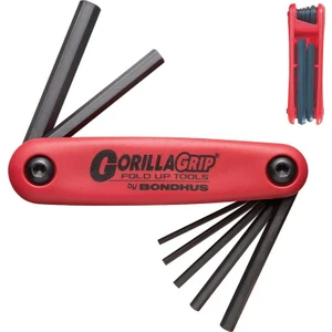 12587 Gorillagrip Katlanır Tip Metrik Ölçü Allen Anahtar Seti Proguard İzole 7 Parça
