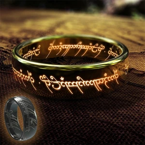 Lord Of The Rings Sırlar Yüzüğü Yüzüklerin Efendisi Yüzük Hobbit Güç Yüzüğü Black