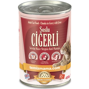 Soslu Ciğerli Yaş Kedi Maması 400 gr