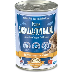 Ezme Sardalya Ve Ton Balıklı Yaş Kedi Maması 400 gr