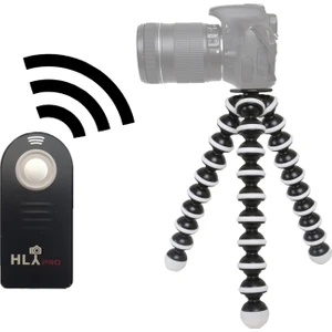 Nikon D3100 İçin HLYpro Gorillapod Tripod + ML-L3 Uzaktan Kumanda