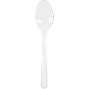 Lüks Plastik Kaşık Şeffaf 100lü