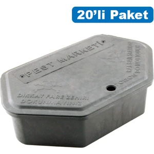 Pest Marketi Pest Marketi Fare Yem İstasyonu Boş (Orta Boy) 20'Li Paket