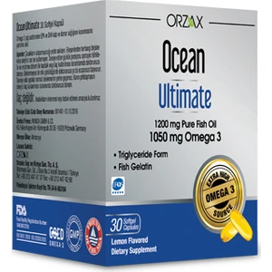 Ocean Ultimate 1050 mg Omega 3 Balık Yağı 30 Kapsül