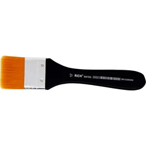 Siyah Saplı Sarı Sentetik Zemin Fırça 2000 Seri 1,5 İnç Renkli ve Dayanıklı