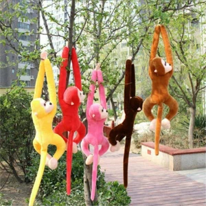 Peluşcu Baba 60 cm Sevimli Maymun Goril Açık Kahve Renk Peluş Oyuncak