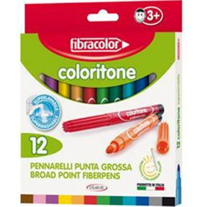Coloritone 12 Renk Keçeli Kalın Kalem 19540