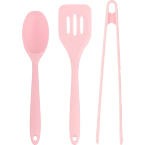 Silikon Açık Pembe 3lü Servis Seti