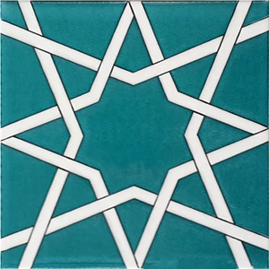 Armada Çini 20x20 Cm SP 94 Yıldız Kütahya Çinisi Selçuklu Çini Karo