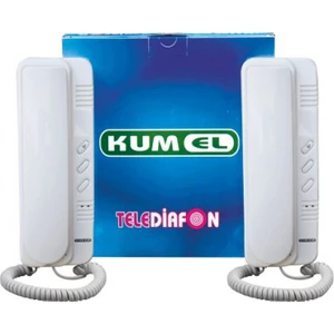 Kumel Telediafon Konut Haberleşme Sistemi Adaptörlü Set
