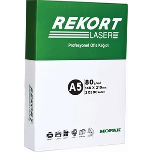 Rekort A5 80 Gr/m² Fotokopi Kağıdı 1000'li 1Paket