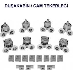 Duşakabin Tekerleği Cam Kabinler İçin 8 Adet