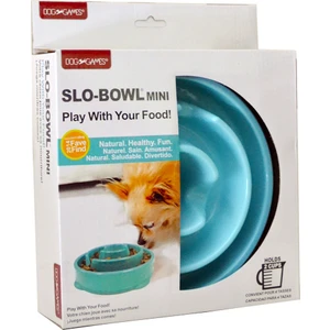 Dog Games Slo-Bowl Yavaş Yeme İçin Köpek Mama Kabı 2 Kap Mavi