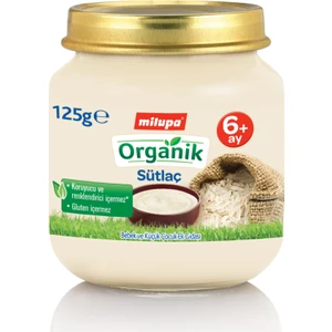 Organik Sütlaç Kavanoz 125 g 6+ Ay