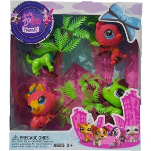 Miniş Tarz Minişler 4'lü Tropikal Miniş Oyuncak Petshop Miniş 1546456