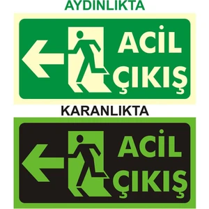 Arz Acil Çıkış Fotolümenli Sol