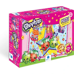 Shopkins 72 Parça Çocuk Puzzle