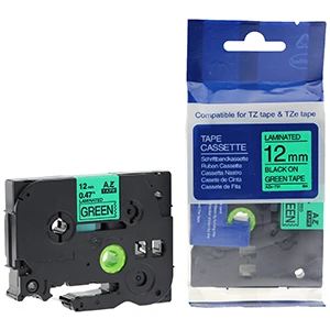 Brother P-Touch Muadili Yeşil Etiket 12 Mm Tze-Tape Aze731