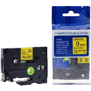 Brother P-Touch Muadili Sarı Etiket 9 Mm Tze-Tape Aze621