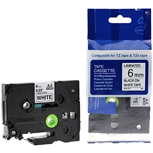 Brother P-Touch Muadili Beyaz Etiket 6 Mm Tze-Tape Aze211