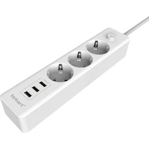 3Usb Çıkışlı Akım Koruyuculu Priz + Şarj Kablosu