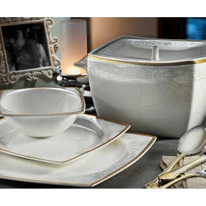 Ar 31012 Prestige Bone 83 Parça 12 Kişilik Porselen Yemek Takımı