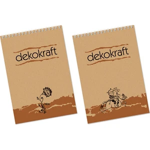 Keskin Color Dekokraft A4 Spiralli Bloknot 100 Yaprak Kareli