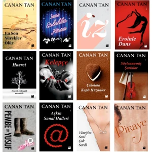 En Son Yürekler Ölür - İz - Eroinle Dans - Hasret - Kelepçe - Çikolata Kaplı Hüzünler - Aşkın Sanat Halleri - 12 Kitap - Canan Tan