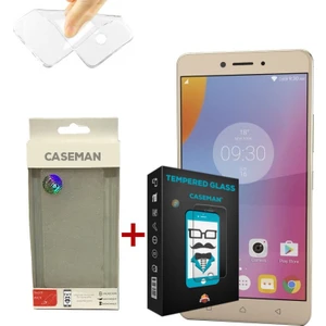Case Man Lenovo K6 Note Silikon Kılıf + 9H Temperli Ekran Koruyucu