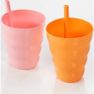 Nefnefhome Lux 2'Lı Funny Pipetli Bardak