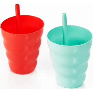 Nefnefhome Lux 2'Lı Funny Pipetli Bardak