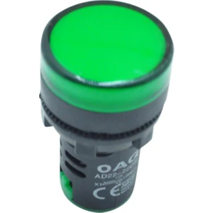 Ledli Sinyal Lambası  Q22Mm 220V (Yeşil)