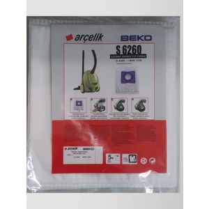Arçelik S 6260  Sentetik Süpürge Torbası