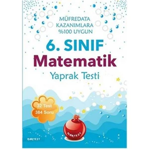 Nartest Yayınevi 6. Sınıf Matematik Yaprak Testi Yeni Müfredat
