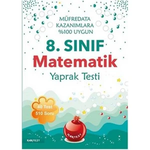 Nartest Yayınevi 8. Sınıf Matematik Yaprak Testi Yeni Müfredat