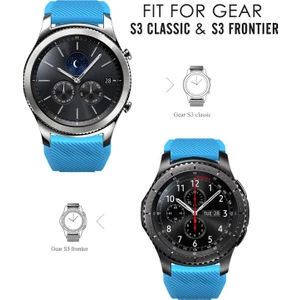 Akıllıphone Samsung Gear S3 Silikon Kayış
