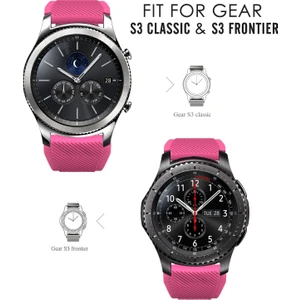 Akıllıphone Samsung Gear S3 Silikon Kayış