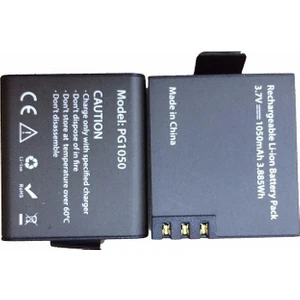 H9R H9 W9 Çift Batarya PG1050 1050 mAh Yedek Pil Seti