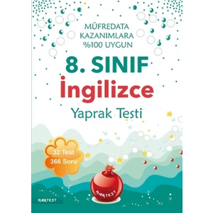 Nartest Yayınevi 8. Sınıf İngilizce Yaprak Testi Yeni Müfredat
