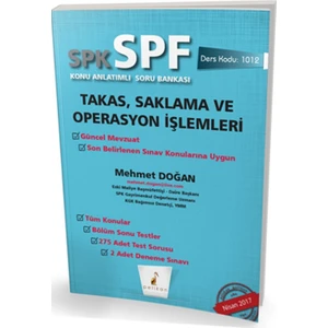 Pelikan Yayınları SPK  - SPF Takas, Saklama ve Operasyon İşlemleri Konu Anlatımlı Soru Bankası 1012