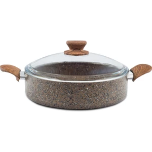 Noble Life Stonelife Karnıyarık Tencere - 28 cm - Kahve - 19289