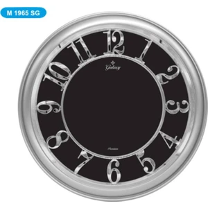 Premium Duvar Saati Siy.Gümüş Metalize Vrkl
