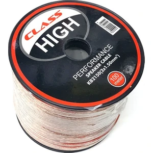 2X1,50Mm Hoparlör Kablosu 100Metre Şeffaf