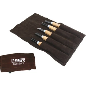 Narex 869300 Yeni Başlayanlar İçin Ahşap Oyma Seti Deri Sarma Çantalı 5 Parça
