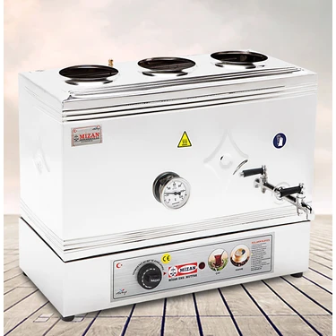 Mizan Çay Kazanı 60 Model Pleytsiz Krom Elektrikli