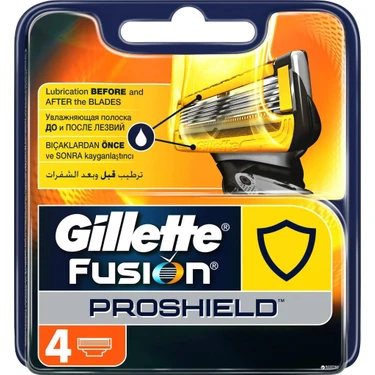 Gillette Fusion Proshield 4'lü Yedek Tıraş Bıçağı Hassas Ciltler İçin 4