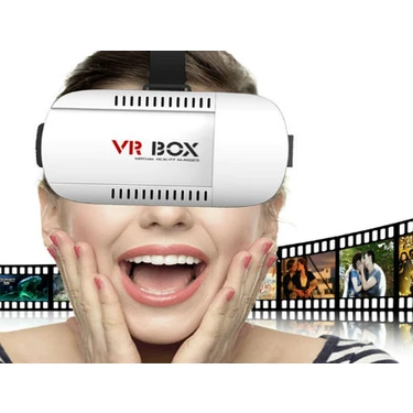 Vrbox VR Box Sanal Gerçeklik Gözlüğü 3D Film ve Oyunlar için 3,5-6 inç Akıllı Telefonlarla
